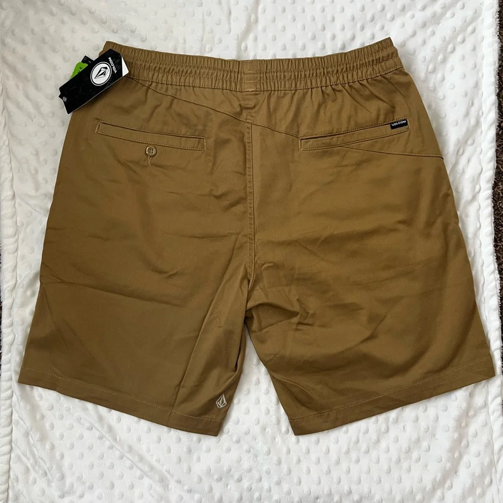 Volcom Tan Casual Shorts - Picture 2 of 4